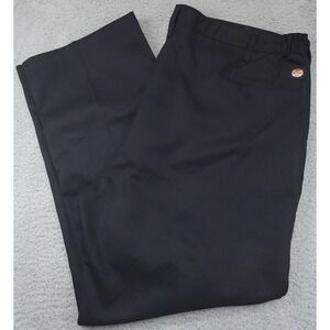 Red Kap Men's 45/46 (44x30.75) Work Pants PT60BK0 Flat Front Elastic Waist